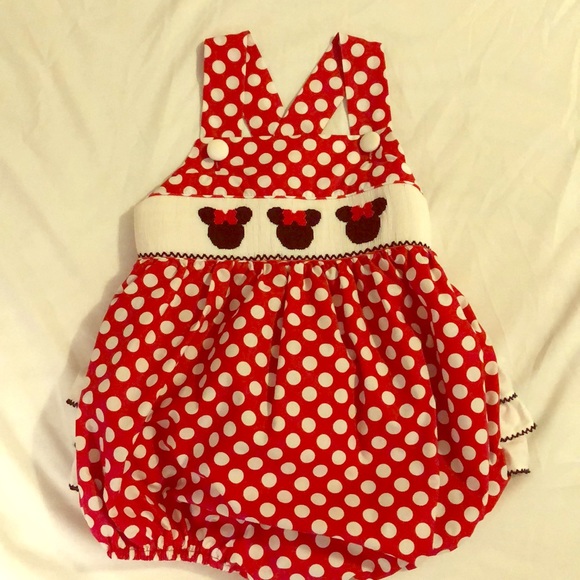 minnie mouse smocked bubble